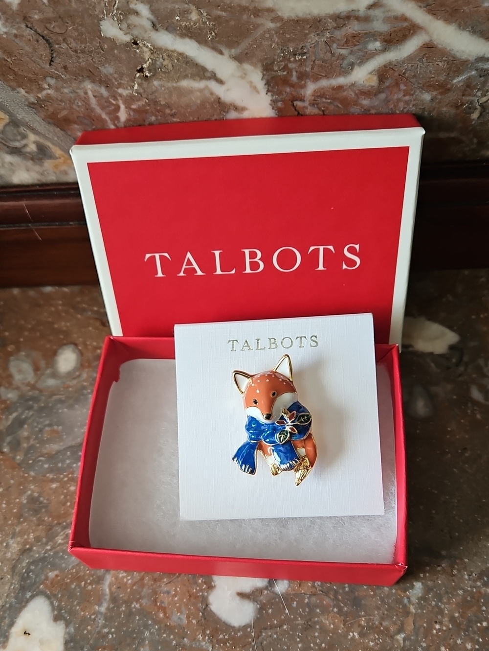 NWT Talbots Fox Brooch